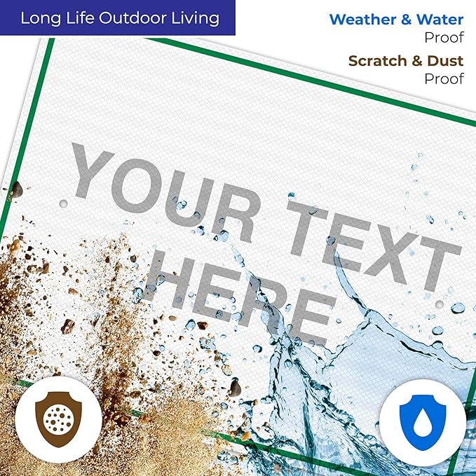 Custom Sign, Personalized Metal Signs, Customize for Office, Business, Workplace, Home, Airbnb, Delivery Green Signs, 18x24 Inches, 3M EGP Reflective .080 Aluminum, Fade Resistant, Made in USA