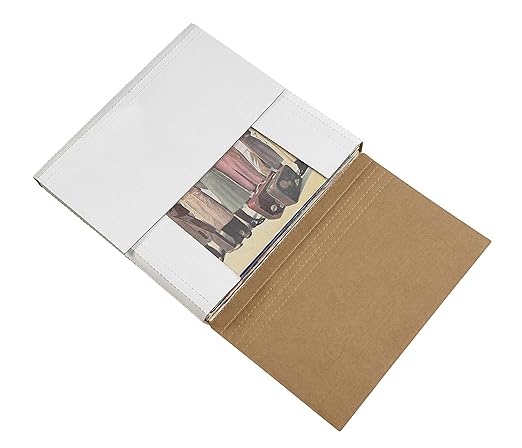 Tape Logic TLM24242BF Easy-Fold Mailers, 24" x 24" x 2", White (Pack of 20)