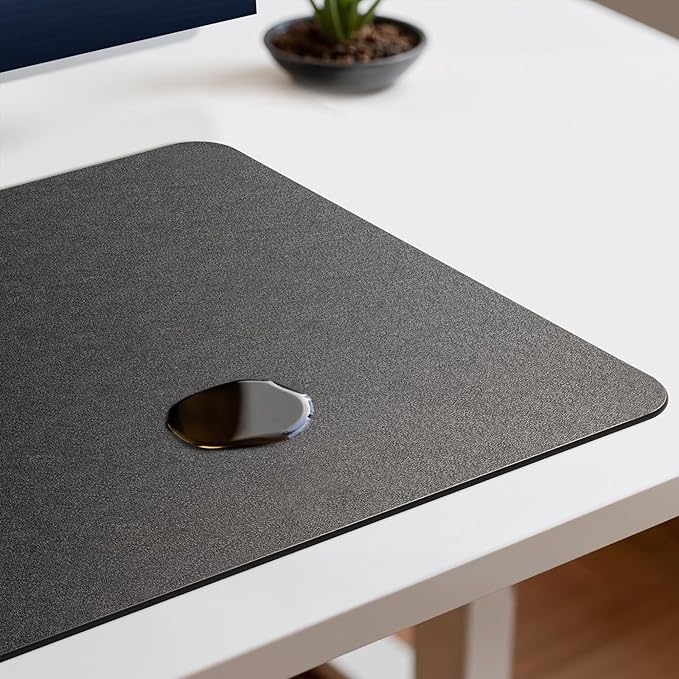 Jotsome Leather Desk Pad Mat, Non-Slip Desk Blotter Pad - Desk Protector for Office, Home, Laptop, and Desktop, Gift for The Holidays (Tan, 24" x 14")