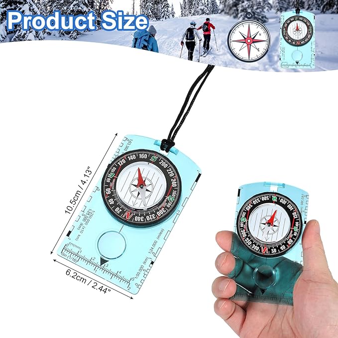 PATIKIL Orienteering Compass, Navigation Backpacking Compasses for Map