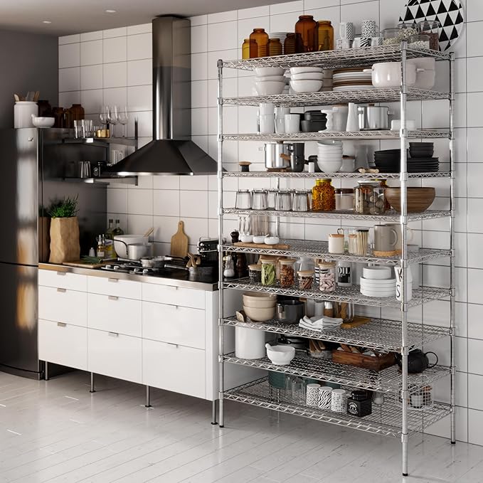 Regal Altair 24" Deep x 48" Wide x 86" Height Wire Shelving Kit | 10-Tier | NSF Commercial Storage Rack Unit