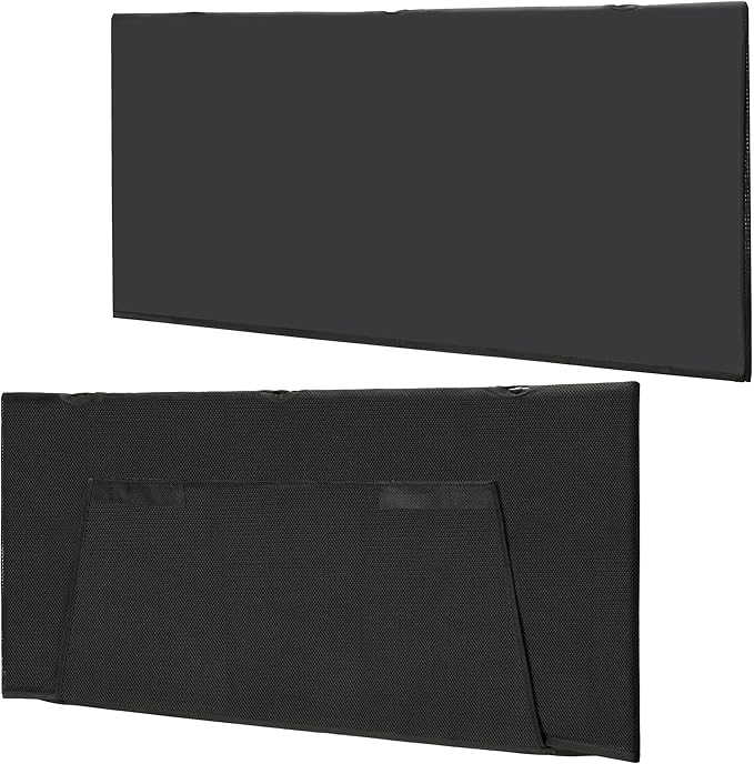 Modern Household Innovations Under Desk Privacy Panel 47 in. Wide Modesty Panel for Desk - 17 in. Tall Desk Skirt for Office Desk with Cable Management Net Perfect for 48 in. Work Station
