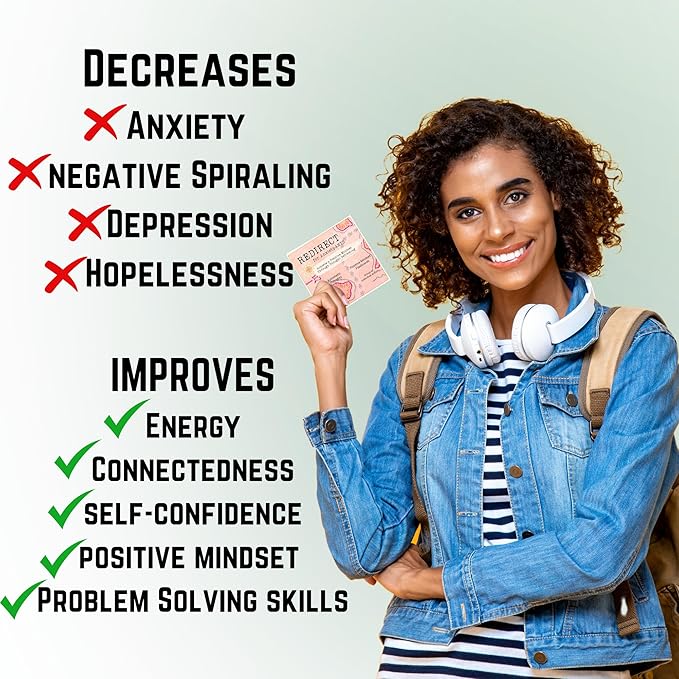 Redirect for Anxiety Sufferers: Rewrite Automatic Negative Thoughts (Ants) to Positive Affirmations & Growth Mindset | Personal Growth, Group Therapy | Stop Anxiety, Depression & Intrusive Thoughts