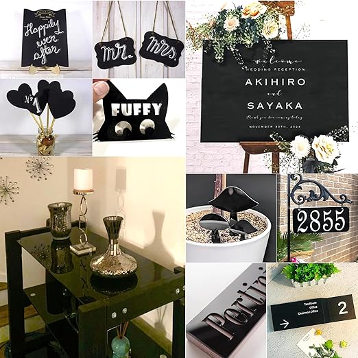 2 Pieces Black Acrylic Sheet, 16 x 20 Inch 1/8 Inch Thick, Black Cast Plexiglass Sheets for DIY Display, Handcraft, Home Decor, Painting, Display Stand, Photo Frame, Easy to Cut