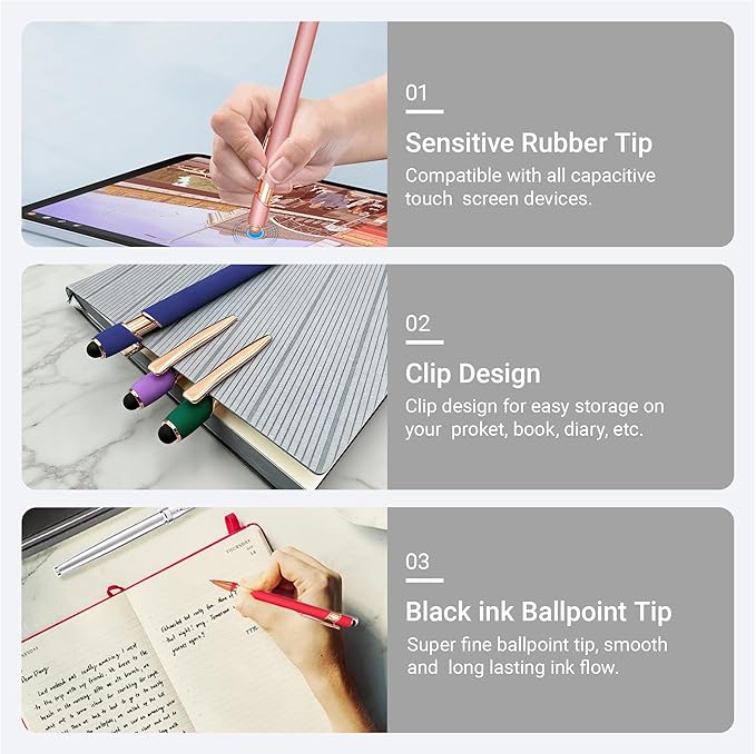 CRME 10pcs Nurse Pens Set Fancy Gift Pens with Inspirational Quotes Basics Office Supplies Party Favors for Women Holiday or Birthday for Nurse and Girl