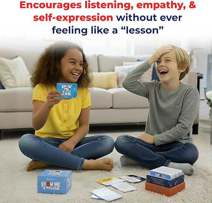 Big Life Journal - Know Me If You Can Connection Game, Fun Family Game for Kids, Teens & Adults, 160 Cards to Spark Conversation, Gratitude, Build Emotional Intelligence & Create Lasting Memories