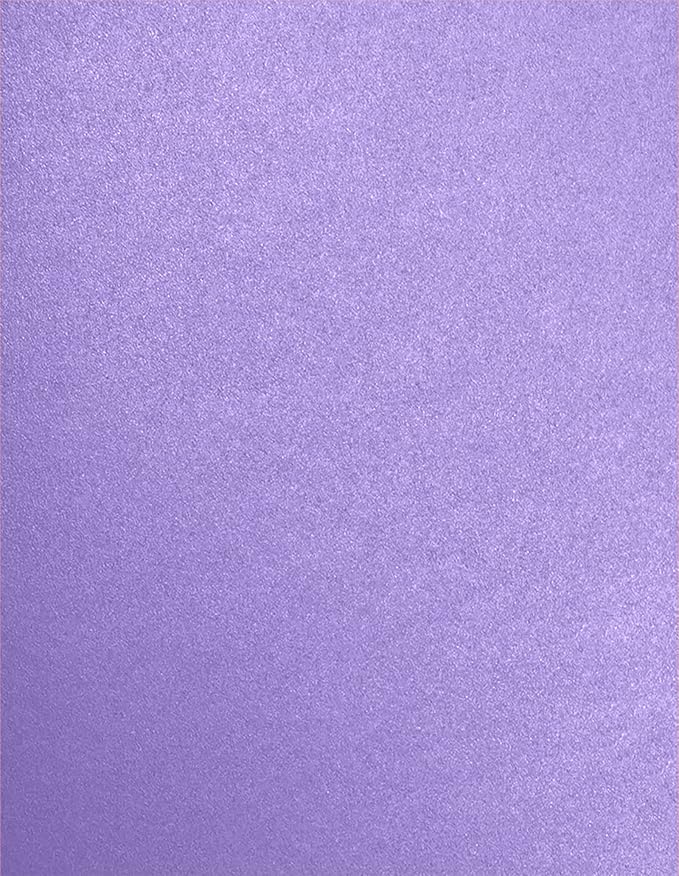 LUXPaper 8.5" x 11" Cardstock | Letter Size | Amethyst Metallic | 105lb. Cover (192lb. Text) | 50 Qty
