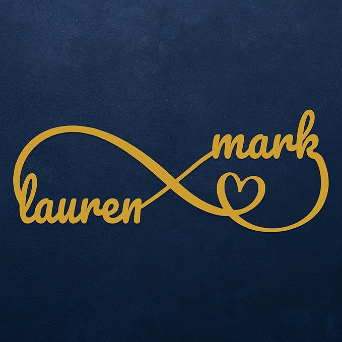 Personalized Valentines Metal Wall Sign, Custom Infinity Heart Love Couple Name Sign, Valentine's Wedding Gifts for Couples, Metal Engagement Sign, Home DecoratioN, Gift for Anniversary
