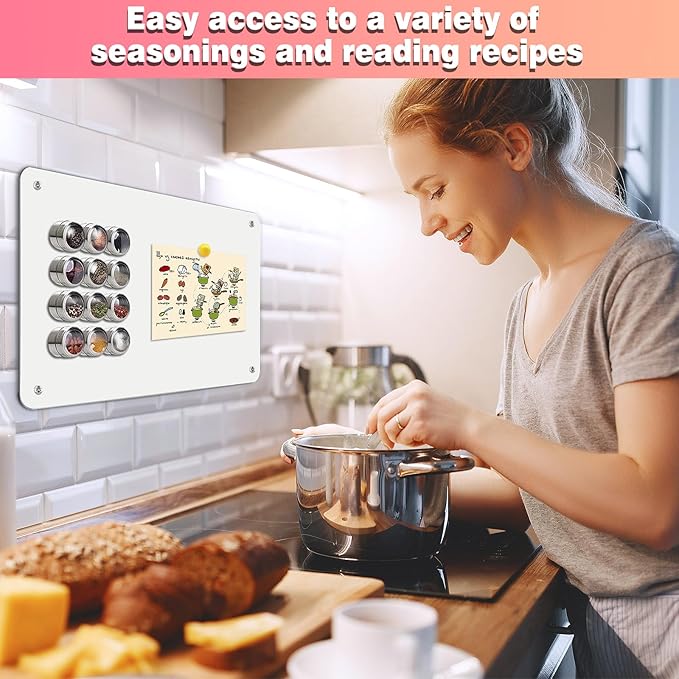 4 Pack White Magnetic Board,17.5" x 11.4" Magnet Bulletin Board to Display Magnetic Notes, Poetry, Photos, Suitable for Wall, Refrigerator, Cabinet etc, Come with 16 Plastic Anchor Bolts and Screws
