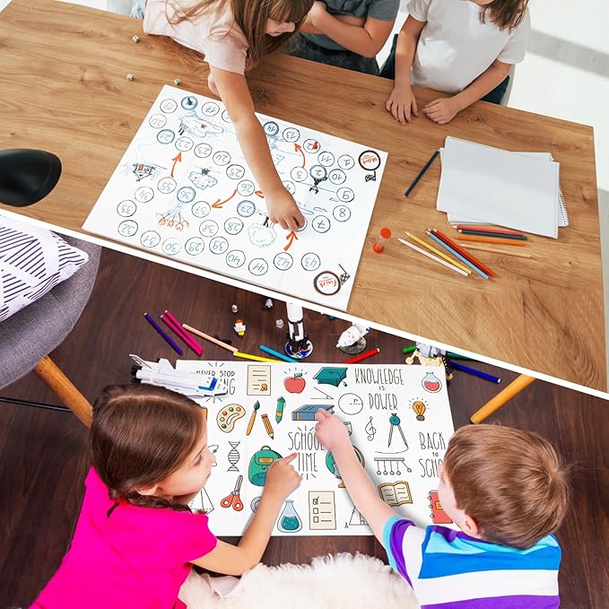 20 Pack Trifold Poster Board (26" x 17"), White Poster Board for Science Fairs, School Projects, Graduation Party, Event Displays, and Business Presentations
