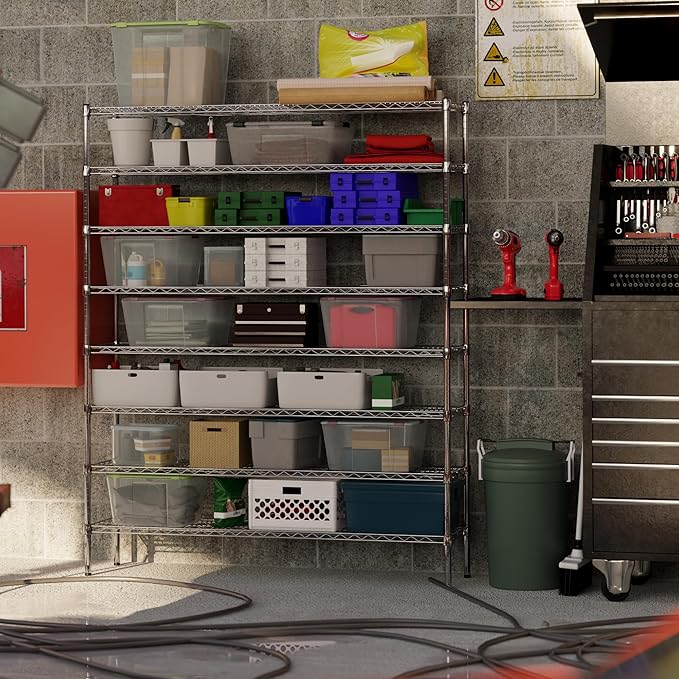 Regal Altair 14" Deep x 60" Wide x 74" Height Wire Shelving Kit | 8-Tier | NSF Commercial Storage Rack Unit