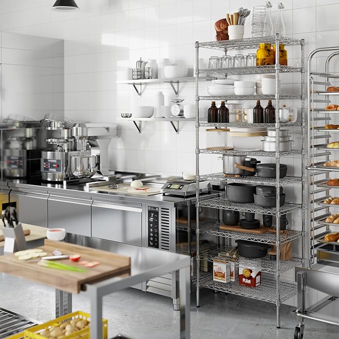 Regal Altair 18" Deep x 30" Wide x 86" Height Wire Shelving Kit | 10-Tier | NSF Commercial Storage Rack Unit