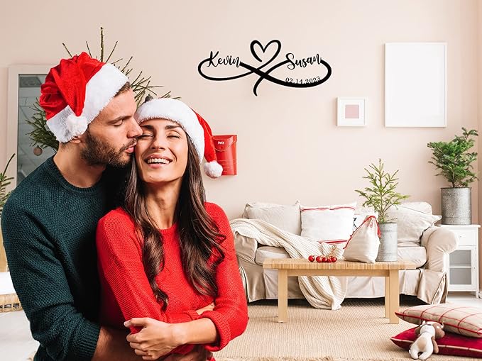 Personalized Valentine's Day Gifts, Personalized Infinity Metal Sign, Custom Metal Infinity Sign with Names, Custom Infinity Sign, Infinity Heart Metal Wall Decor, Infinity Sign Wall Decor