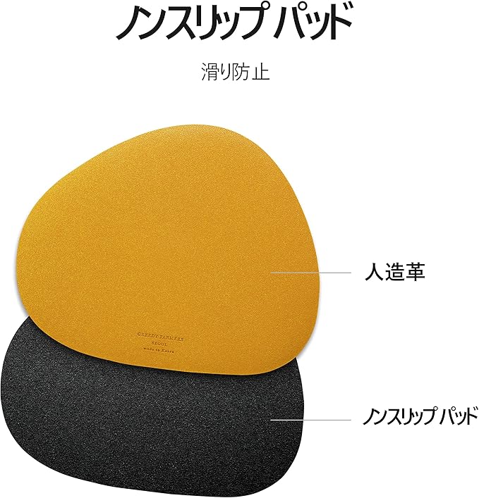 GREEDY FARMERS Mouse pad, Non-Slip Washable Waterproof Computer Mouse pad (Honey Yellow)