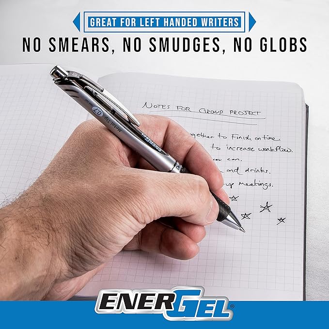 Pentel EnerGel RTX Liquid Gel Pens, Medium (0.7mm), Turquoise, 4-pk (BL77PF4S3)