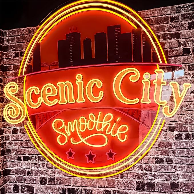 CIONAOR Custom Neon Sign, Personalized UV Printed LED Neon Sign LoGo Customizable for Business, Salon Beauty Nail Studios Light Up Name Sign, Images Neon Lighting Customized