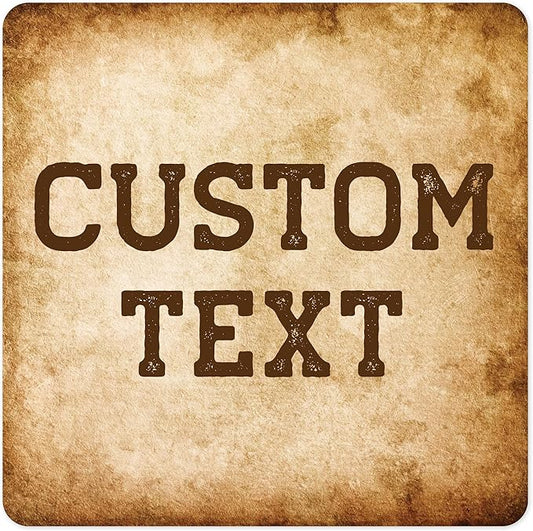 Custom Sign, Custom Street Sign, 11 Font Colors, 13 Font Styles, 4 Hole Options, 22 Sizes, 30x30 Inches, Rust Free DiBound, Fade Resistant, Made in USA by My Sign Center (Vintage)