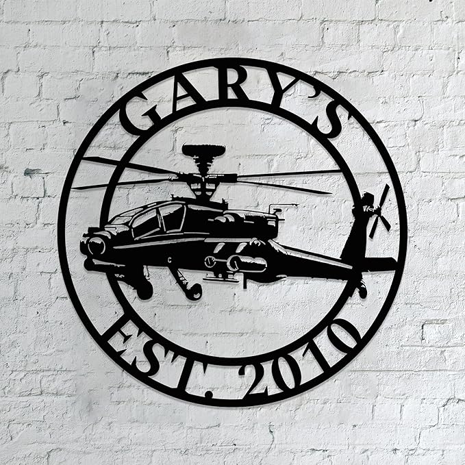 Personalized Metal Airplane Wall Art, Airplane Name Sign, Customized Pilot Name Sign, Airplane Hangar Sign Decor, Aviation Home Office Decor, Large Outdoor Decor, Pilot Gifts, Aircraft Lovers Gift