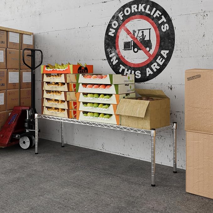 Regal Altair 14" Deep x 48" Wide x 14" Height Wire Shelving Kit | 1-Tier | NSF Commercial Storage Rack Unit