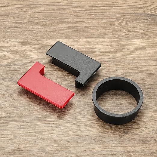 PATIKIL 2.8inch Desk Grommet, 6Pcs Cable Grommet Wire Management Cable Hole Cover Cord Organizer for Office Home Table Countertop, Black/Silver Black/White Black/Blue