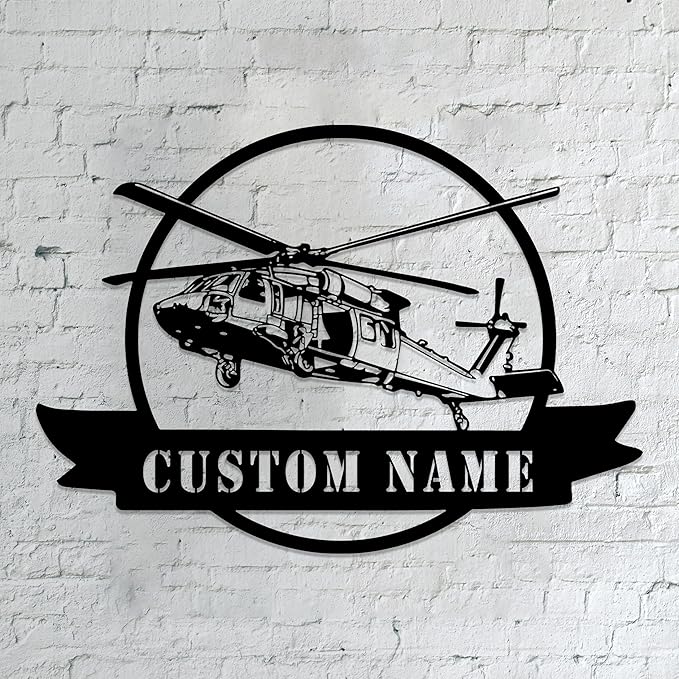 Personalized Metal Airplane Wall Art, Airplane Name Sign, Customized Pilot Name Sign, Airplane Hangar Sign Decor, Aviation Home Office Decor, Large Outdoor Decor, Pilot Gifts, Aircraft Lovers Gift