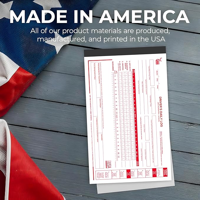 Driver Daily Log Books for Truck Drivers with 7 & 8 Day Recap - 35 Sets of Forms Per Log Book, 2-Ply Carbonless, 5.5" x 8.5", DOT Log Book for Truck Drivers, FMCSA Compliant, Easy Tear-Out, 1 Pack