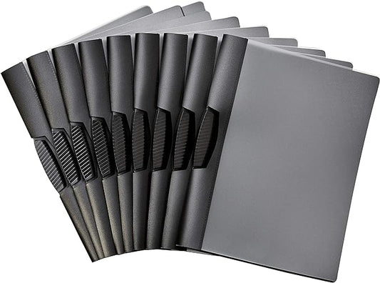 Amazon Basics Report Cover with Clip, Presentation Folders, Pack of 100, 9 x 10.5 inches