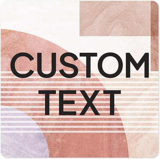Custom Sign, Custom Street Sign, 11 Font Colors, 13 Font Styles, 4 Hole Options, 22 Sizes, 18x18 Inches, Rust Free DiBound, Fade Resistant, Made in USA by My Sign Center (Mid-Century Modern 1)