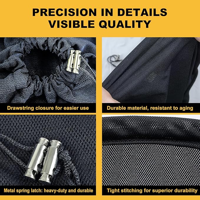 SEASLIMIT Wood Chipper Bag Collection for Craftsman Electric Shredder Mulcher, 2-PackUniversal 24x48 Leaf Mulcher Collection Bag Fits Most Brand