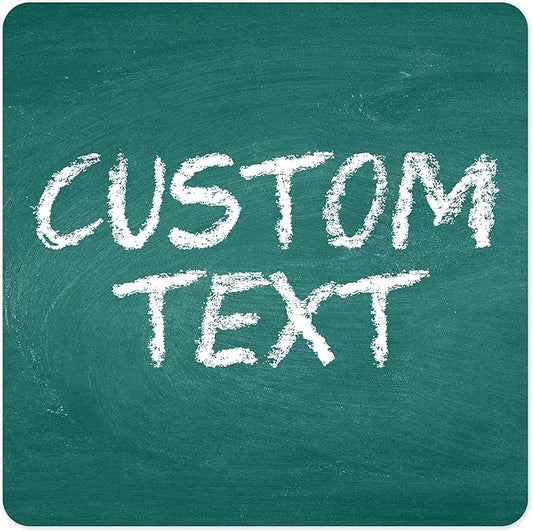 Custom Sign, Custom Street Sign, 11 Font Colors, 13 Font Styles, 4 Hole Options, 22 Sizes, 24x24 Inches, Rust Free DiBound, Fade Resistant, Made in USA by My Sign Center (Chalkboard Green)