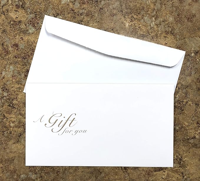 Custom Gift Certificates Cards with Envelopes 50 set - NJ67SB- Gift Coupons,Vouchers for Small Business
