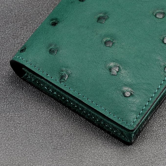 Leather Business Card Case Holder for Men & Women, Italian Calfskin
