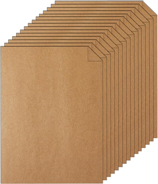 Silunkia 28 Sheets Brown Cardstock 8.5 x 11 Kraft Paper, 92lb Heavyweight paper Card Stock for Greeting Cards, Wrapper, Office Printing, Stationery, Invitations, Certificates