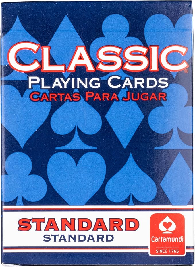 Classic Playing Cards 12 Pack, Standard Index, Red and Blue Casino Quality Bulk Playing Card Decks, Bulk Playing Cards for Poker, Black Jack, Euchre, Card Games, and Family Game Night