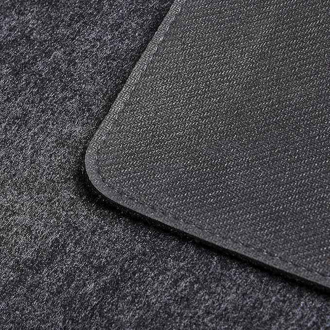Wolvende Premium Felt Desk Mat | Large 15.75" x 36" | Multifunctional Desk Pad for Home Office | Dark Gray