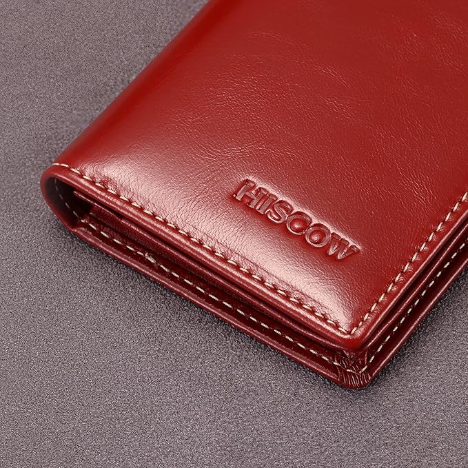 Leather Business Card Case Holder for Men & Women, Italian Calfskin